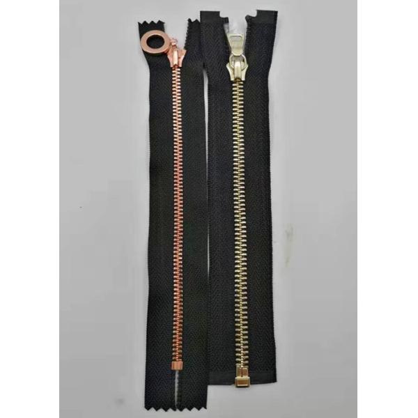 Y Style Metal Teeth Zipper With Auto Lock For Work - Wear / Closed Ended Metal Zips