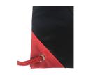 Black Rainproof Lightweight Drawstring Backpack With Reinforcement