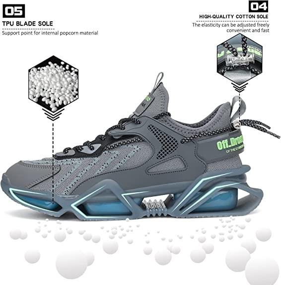 Quality Sakitama Stretch Breathable Mesh Upper Non Slip Casual Shoes Blade Tennis Shoes for sale