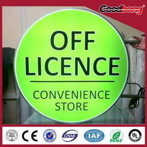 Buy cheap Worth buying Silk Screen graphic design round LED Illuminated acrylic light box product