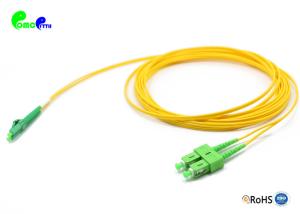 Optical Fiber Patch Cable SC APC - LC APC OS2 9 / 125um G652D Duplex 2.0mm LSZH Yellow