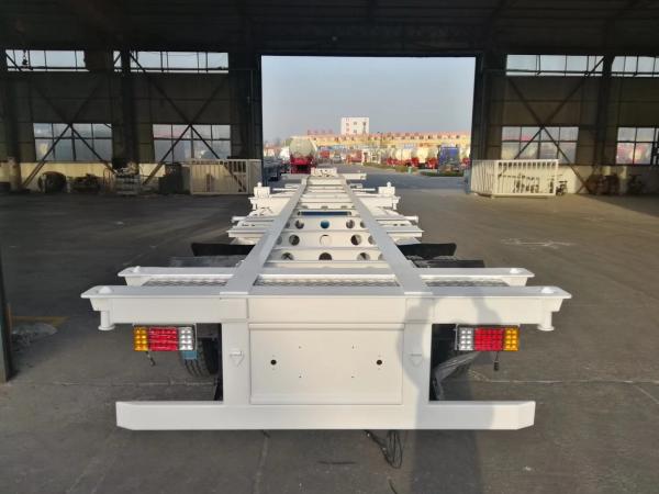 Quality 2 Axle Container Skeleton Heavy Duty Semi Trailers With Led Light for sale