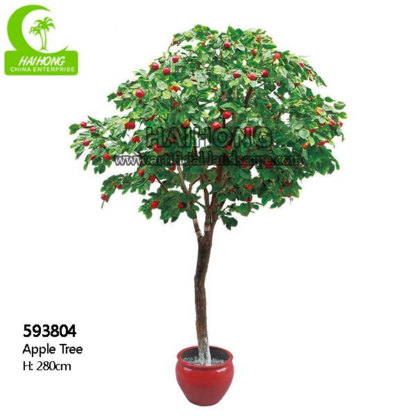 Quality Chinese Goods Wholesale Artificial Apple Tree 2.8m Artificial Fruit Tree for sale
