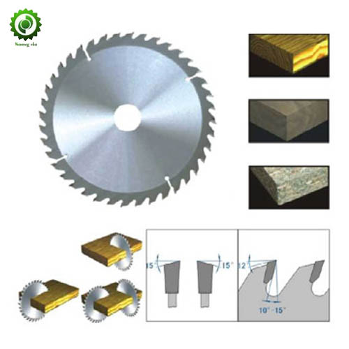 Trapezoidal teeth circular flat carbide saw blade for aluminium cutting