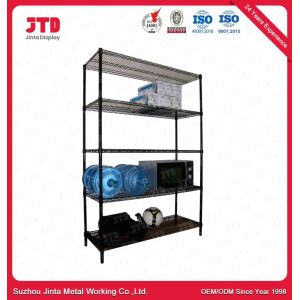 200kgs Wire Display Shelving Green 5 Layer Shelving Rack