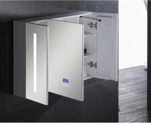 Buy cheap Aluminium Bathroom Medicine LED Mirror Cabinet With Touch Sensor And Defogger product