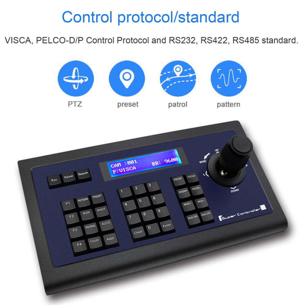 Keyboard Joystick Camera PTZ Controller