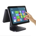 Dual Screen Pos Computer System 35W Power Consumption With Card Reader