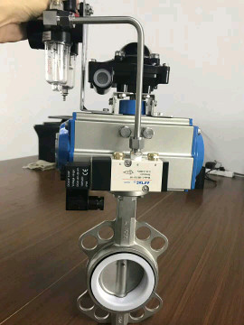 butterfly valves with pneumatic actuator