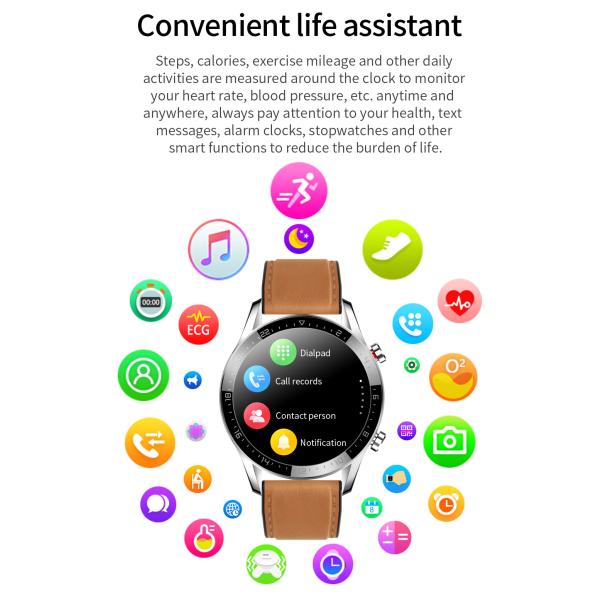 65G Bluetooth Calling Smartwatch 200mAH Health Monitoring Bracelet IP67 Waterproof Band