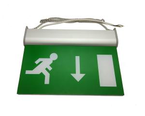 3 Hours Rechargeable Battery Operated Double Sided Emergency Exit Sign