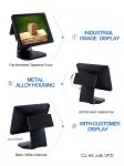 CNC Metal Alloy Stand Restaurant Pos System , LCD TFT Android Point Of Sale