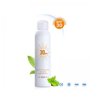 China Moisturizing Natural Sunscreen Spray Spf30 Waterproof For Sweat Skin on sale