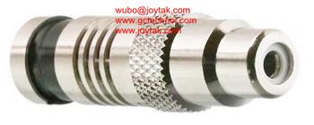 Quality RCA female Coaxial Connector Compression Type 75ohm for RG59 universal RG6 universal Coaxial Cable connector for sale