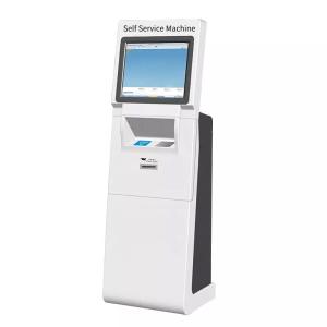 China Card Issuing Note Recycler Receipt Printer Self Service Kiosk Machine on sale