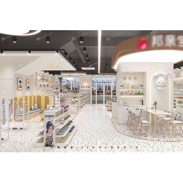 BBC001 Modern Minimalist Style baby shop shelves baby clothes shop decoration for baby store furniture