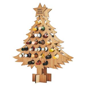 Christmas Advent Calendar Wooden Christmas Tree Bottle Holder Beer Rack Countdown  Tree Wine Bottle Rack