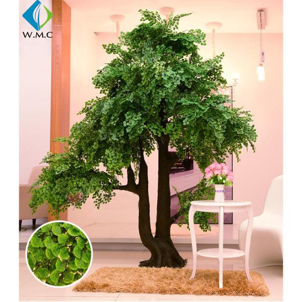 Quality Wood Fiberglass Trunk Artificial Ginkgo Tree 3.5m Height Convenient Clean for sale