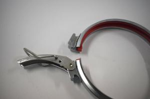 Handle Inner Rubber Seal Quick Release Pipe Clamp Sliver Welding High Sealing