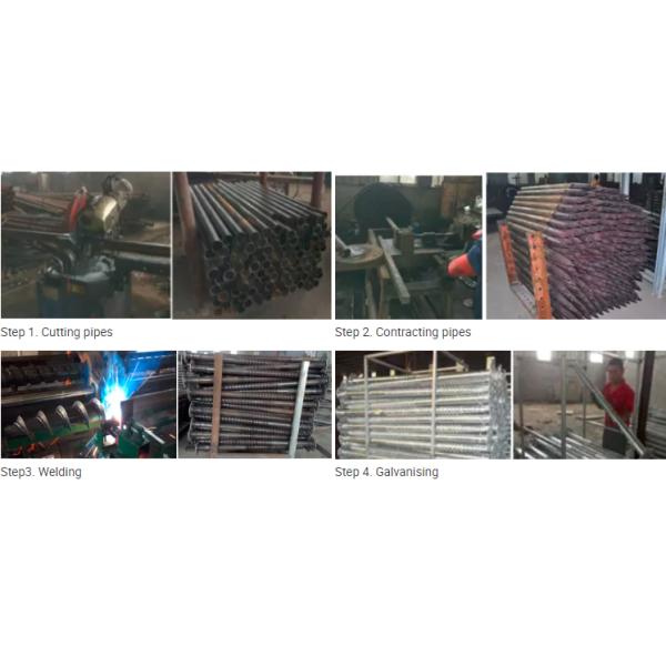Q235 Galvanized Solar System Ground Screw Pile