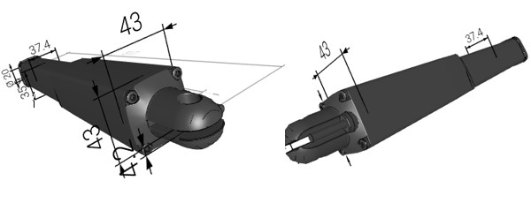 Small 12 Volt Tubular Linear Actuators 500mm Stroke For Low Load Industry