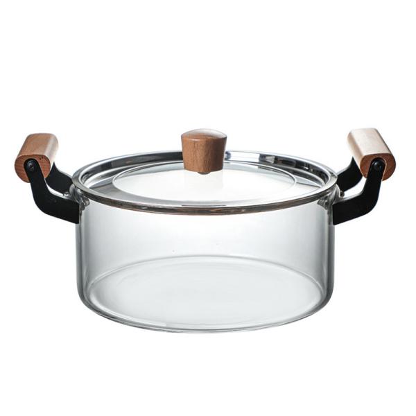 Quality Customized Logo Simple 5L Borosilicate Glass Soup Pot for sale