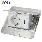 EU power waterproof design pop up floor socket outlet
