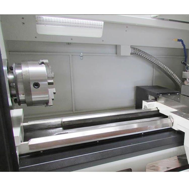 Turning Flat Bed Cnc Lathe Machine Small Size CK6140 750mm 1000mm