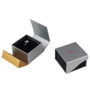 Buy cheap Velvet Ring Jewelry Packaging Box OEM Cardboard Jewellery Display Boxes product