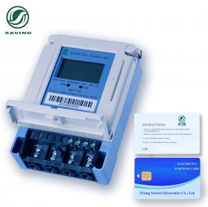 China 50Hz Electrical One Phase Energy Meter Single Phase Electronic With IC Card on sale