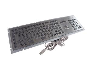 Buy cheap PS2 107 Keys IP65 Stainless Steel Numeric Keypad With Trackball product