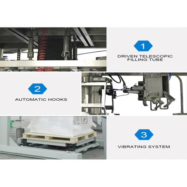 1000kg Bag Jumbo Bagging Machine With Automatic Bag Loading Platform