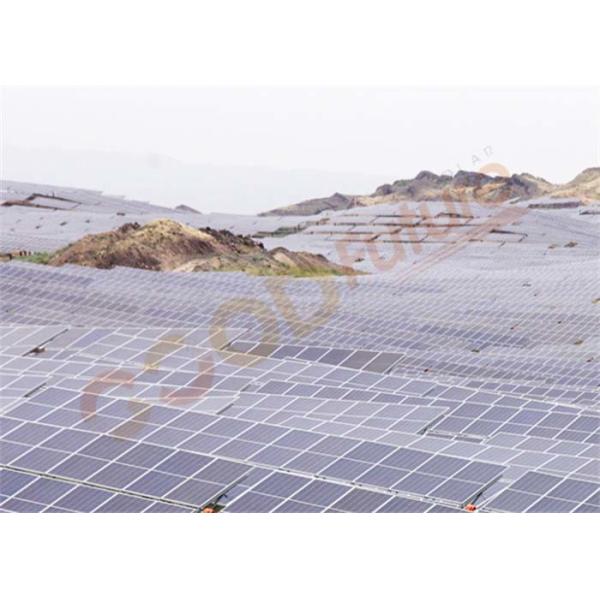 CE Single Axis Solar Tracker Galvanized Solar Tracker 20% N-S Slope