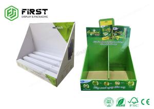 China ODM Corrugated Countertop Display Matte Laminated Cardboard Counter Display Stand on sale