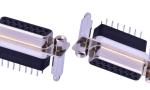180 Degree Plug - In Db15 Male Connector , Custom 15 Way D Type Connector