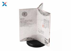 Buy cheap Six Sided Rotatable Acrylic Sign Holders Leaflet Display Stand With Round Base product