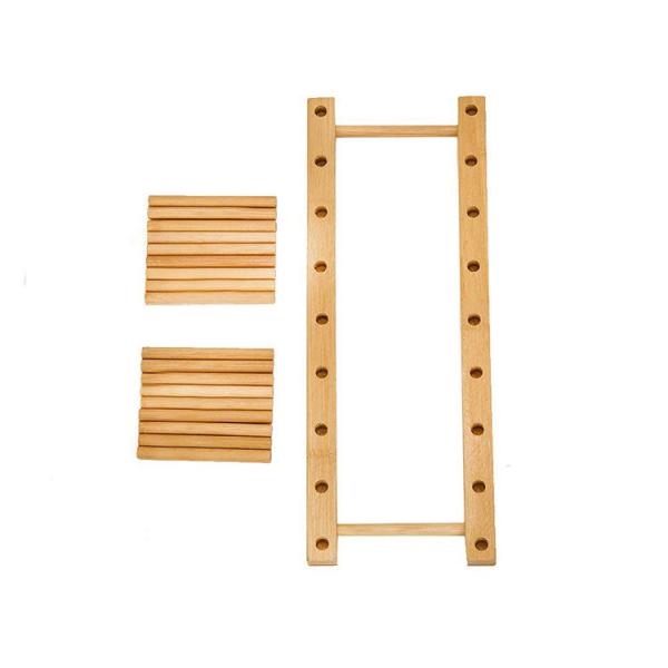 Freestanding Bamboo Dish Rack , Bamboo Drying Rack 12.5x5x3.7 Inch