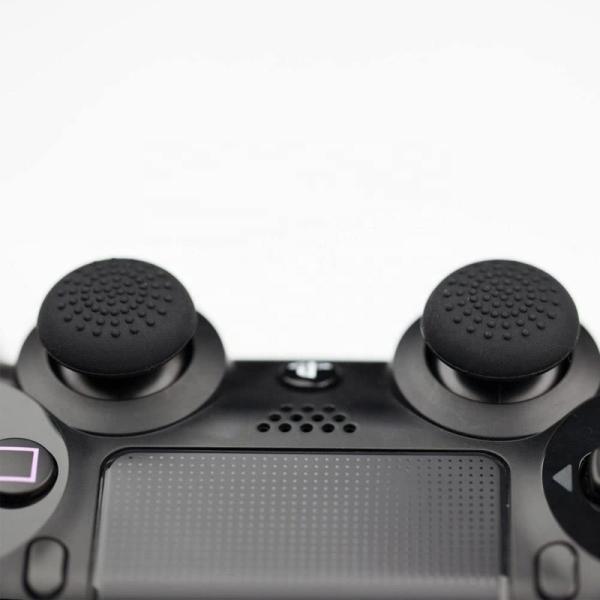 Protective Analog Stick Grips Covers Skins For Xbox One PS 5/4/3/2 / Controller Best Slim Grips For Gaming - Black (8 Packs)