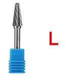 Stone Carbide Burr 1/4 Inch Shank Round Cylinder Ball Shape with End Cut Sc-5