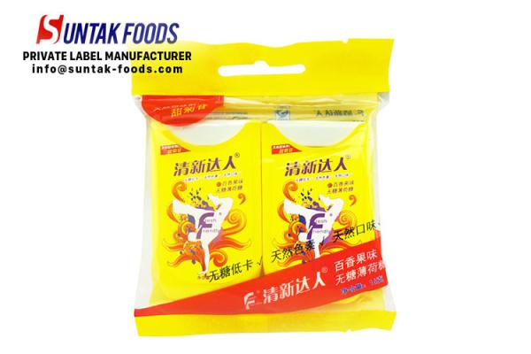 Quality Long Lasting Fresh Breath Sour Sweets Candy Passion Fruit Flavor Hole Shaped for sale