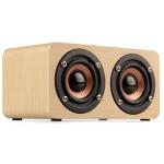 Retro Wood Bluetooth Speaker Wireless Speaker Support AUX TF Card for Smartphone