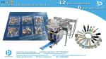 Multiple working mode packing machine with 4 counting bowls and 1 belt feeding