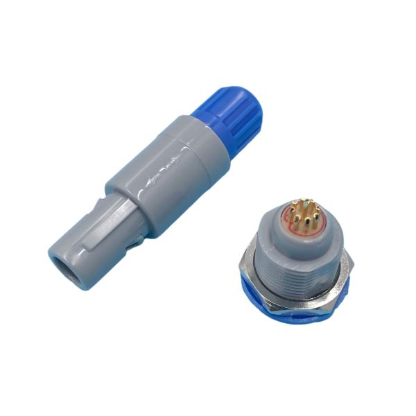 Quality IP64 Plastic PC Self Locking Connector 9 Pin For Medical Device for sale