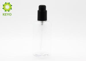 200ml Cylindrical Shampoo Dispenser Bottles , Transparent PET Empty Shampoo Pump Bottles