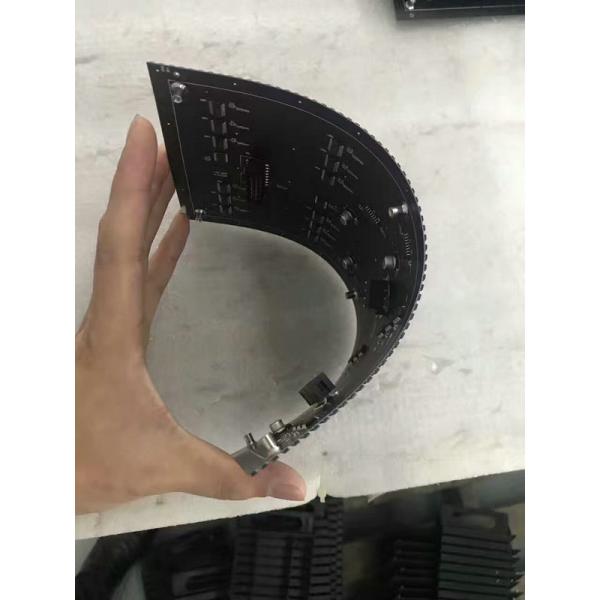 P3 P4 P5 Creative Led Screen , Soft Curved Led Screen Rental For Commercial Advertising