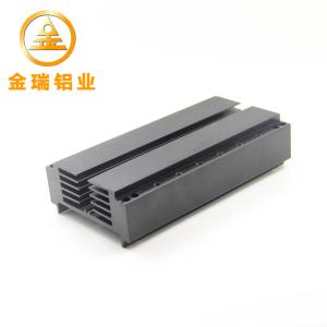 Buy cheap Large Aluminum Heat Sink CNC Machining Black Color Easy Installation product