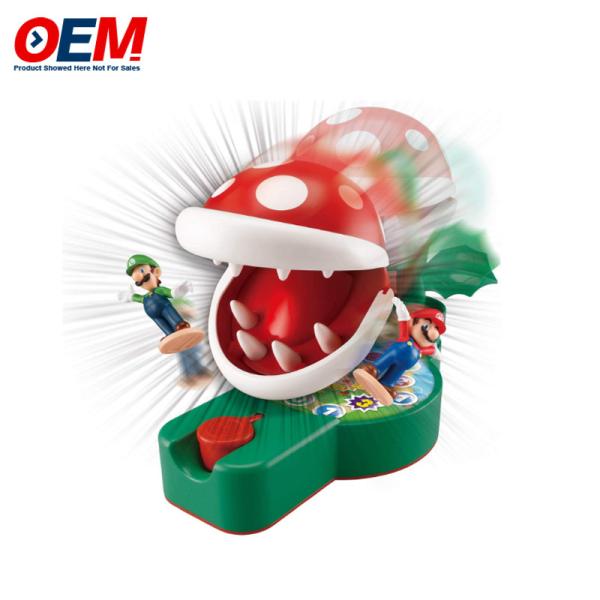 Quality Games Teeth Super Mario Piranha Plant Escape Made Tabletop Action Game for Ages 4+ with 2 Collectible Super Mario Action Figures for sale