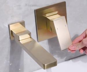 Buy cheap Wall Mounted European Swing Wash ODM Concealed Basin Mixer product