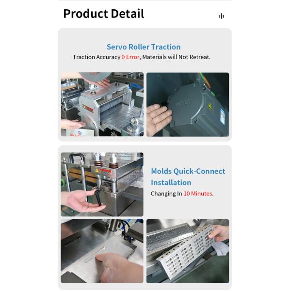 Blister Packing Machine Alu PVC Automatic Sealing Packaging Tablet Capsule
