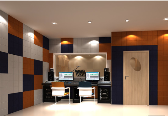 Sound Proof Fireproof 9Mm Decorative Acoustic Panel 48 Colors